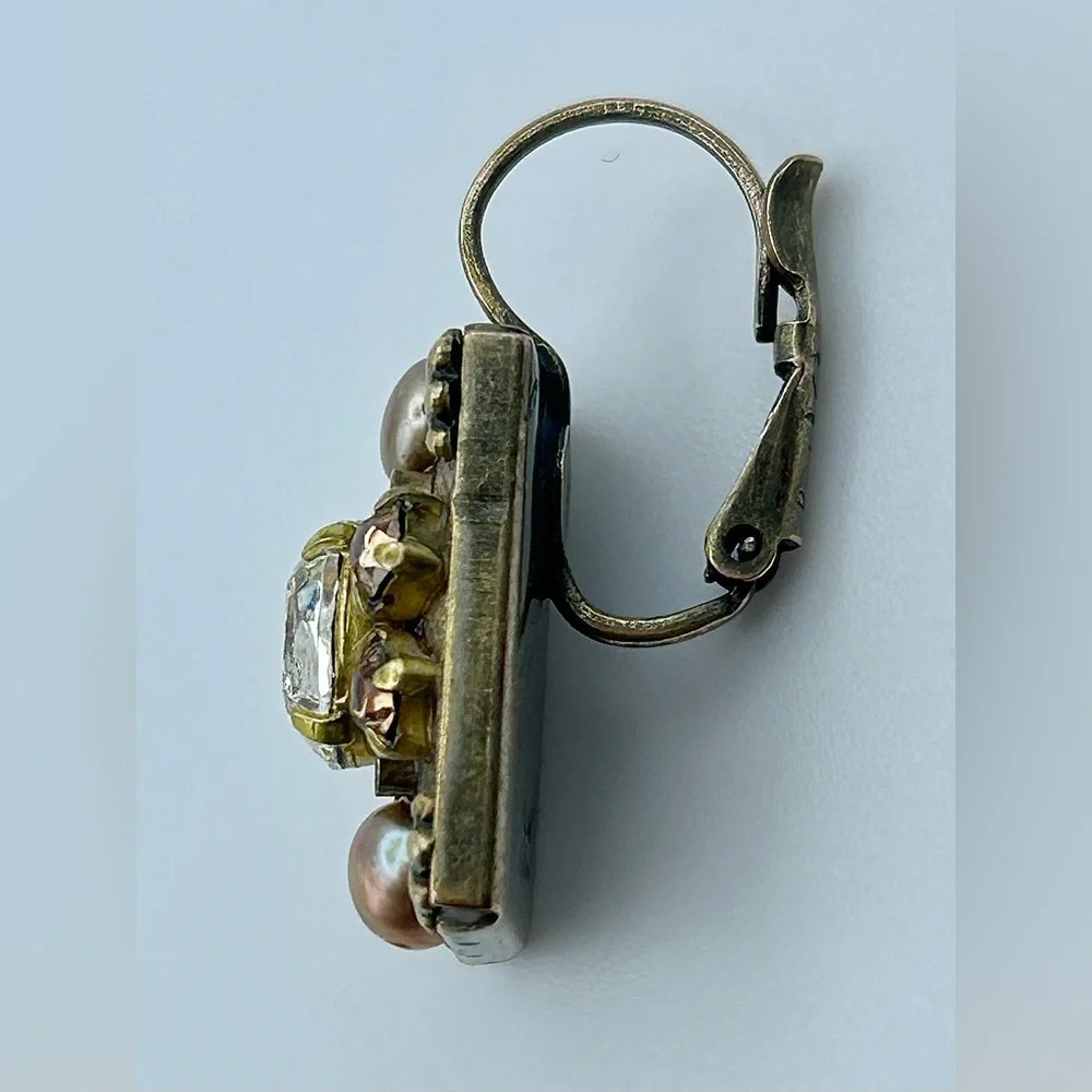 Michal Golan Gold Tone Pearl Earrings - Picture 7 of 13